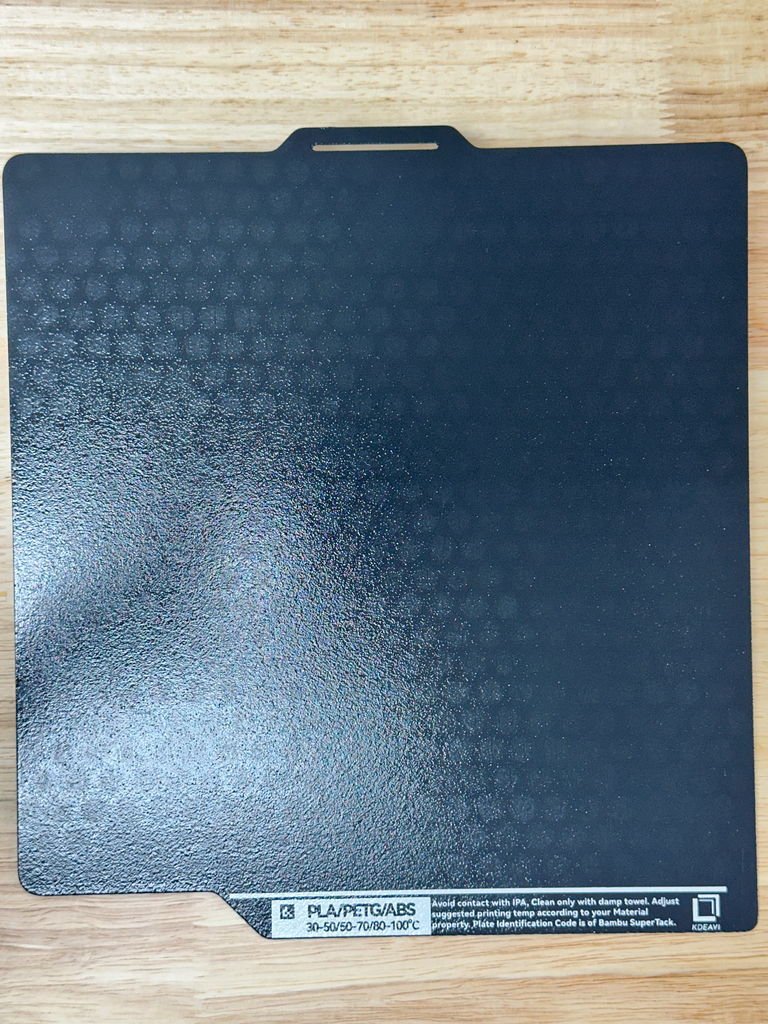[Kdeavi_Cool Plate_256*256_A1/P1/X1_Grey] Kdeavi 256x256 Build Plate - Grey - BambuLab A1/P1/X1