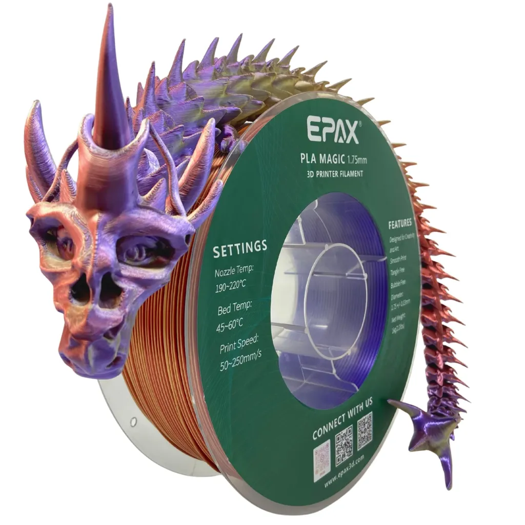 EPAX Magic Silk PLA Royal Harvest (Gold / Copper / Purple)