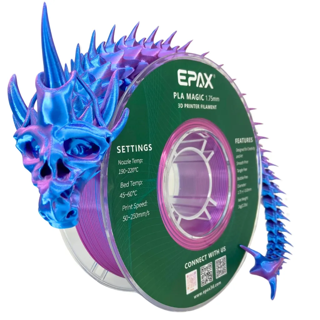 EPAX Magic Silk PLA Techno (Fuchsia / Blue)