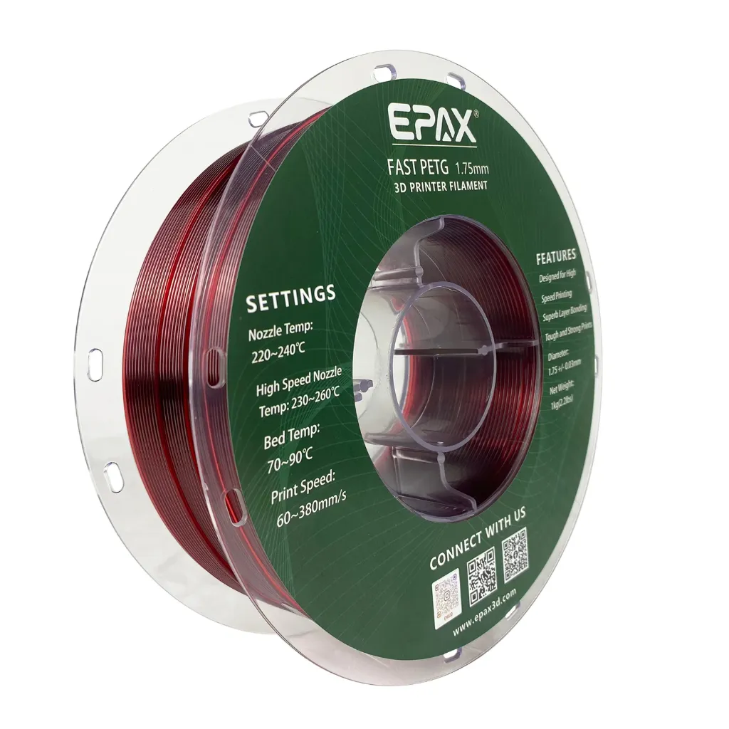 EPAX Fast PETG Glass Ruby Red