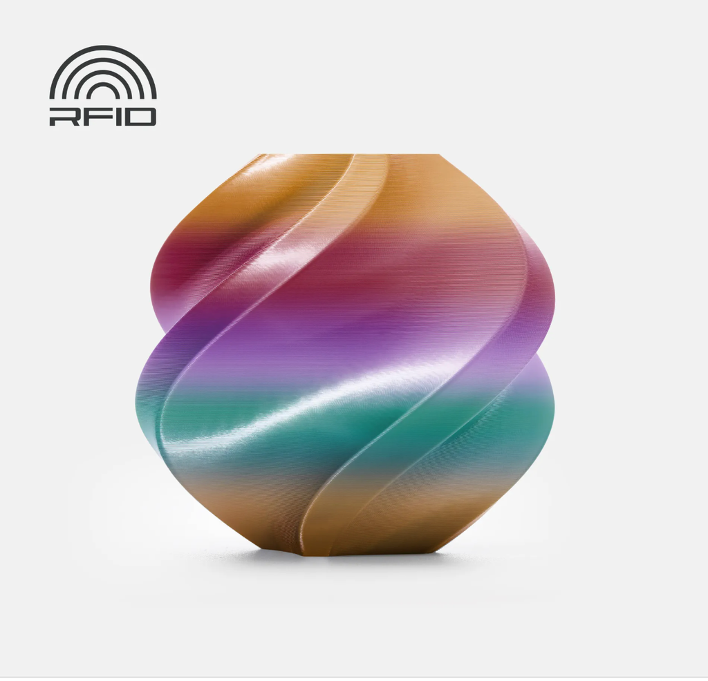 [Bambu Silk Multi-Color Dawn Radiance - 13912 (with Spool)] Bambu Silk Multi-Color Dawn Radiance - 13912 (with Spool)