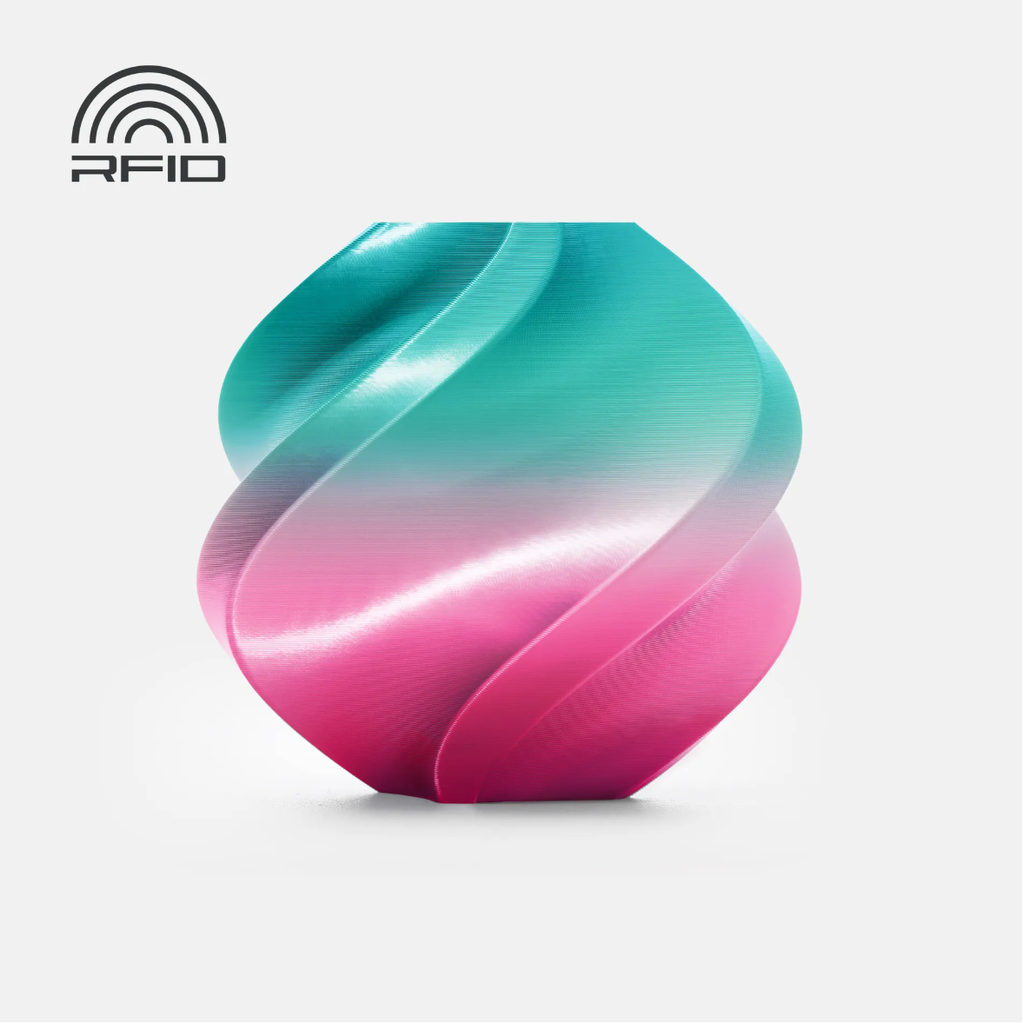 [Bambu Silk Multi-Color South Beach - 13906 (with Spool)] Bambu Silk Multi-Color South Beach - 13906 (with Spool)