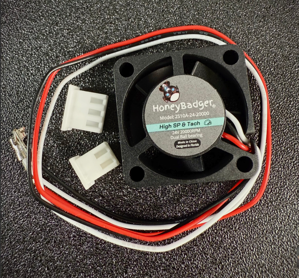 HoneyBadger Performance Series 2510 Axial Fan (24V with Tach)