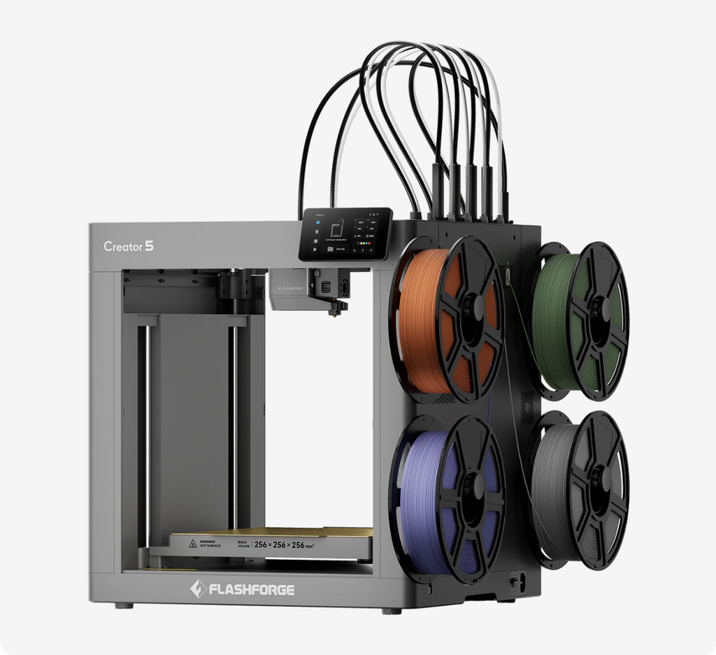 Flashforge Creator 5 - 4-Toolheads Multi-Color 3D Printer